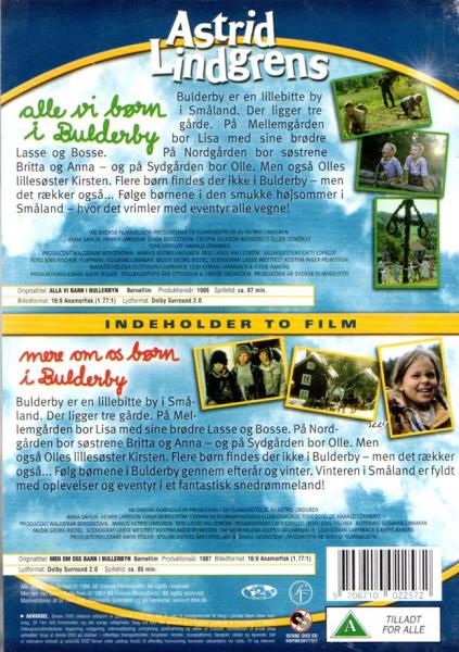 2 DVD DÄNISCH Astrid Lindgren Mere Om Os Born i Bulderby alle vi born i Bullerbü